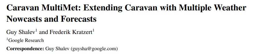 谷歌推出 Caravan MultiMet,利用各种气象数据增强水文预报